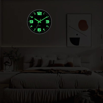 HZDHCLH Wall Clocks Battery Operated,12 inch Silent Non Ticking Modern Wall Clock for Living Room Bedroom Kitchen Office Classroom Decor (Olive Green and Gold)