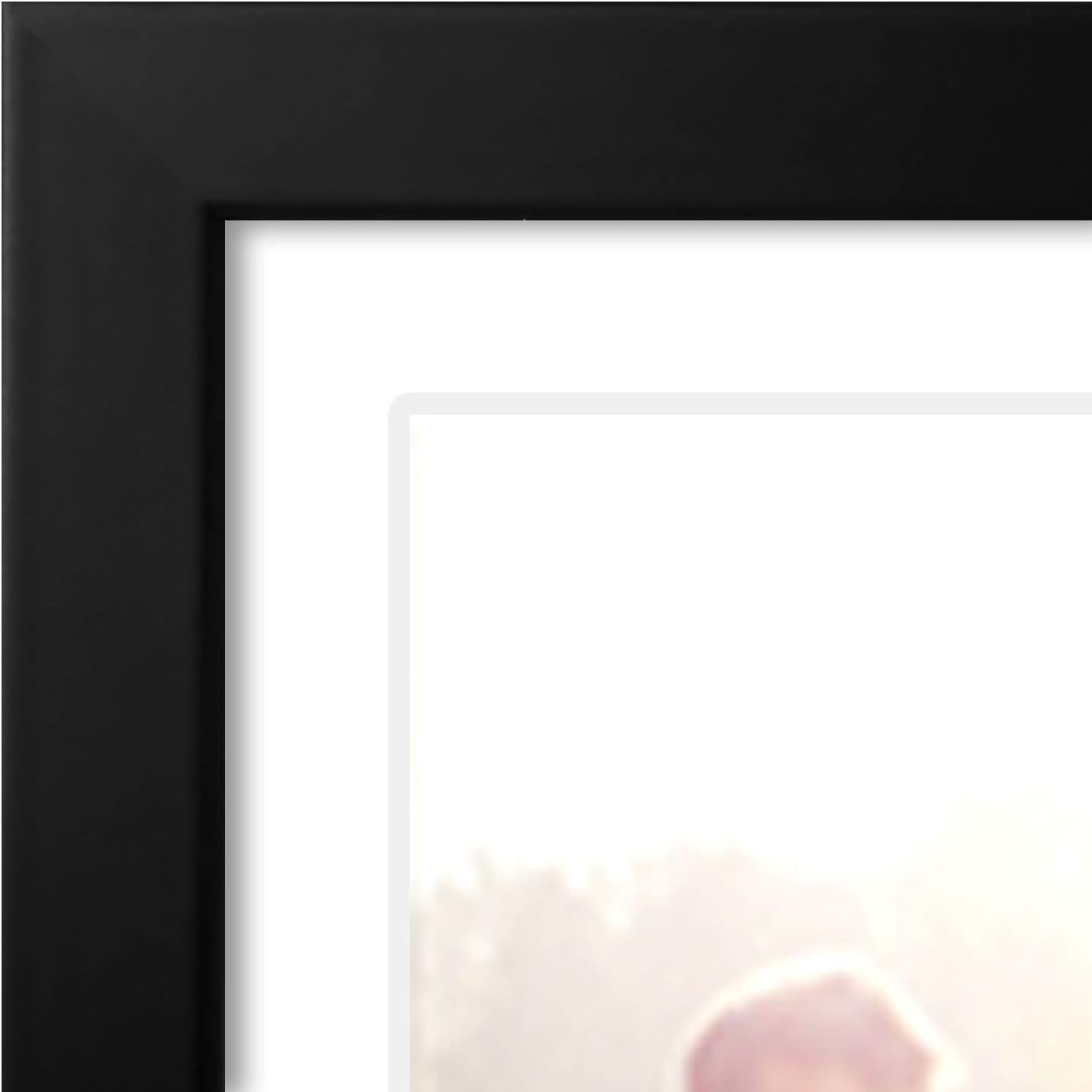 Americanflat 4x6 Collage Picture Frame with Shatter-Resistant Glass - Fits Five 4x6 Photos or Use as One 11x14 Picture Frame - Signature Collection - Collage Frames for Wall Display - Black