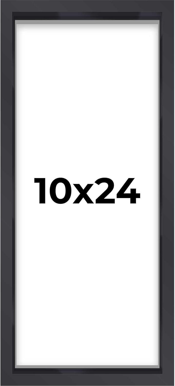 14x14 Shadow Box Black | 3/4" Depth of Usable Space | Solid Wood Pine | Includes UV Resistant Acrylic Plexiglass, Acid-Free Backing & Hanging Hardware | Made to Order in USA - Colors A