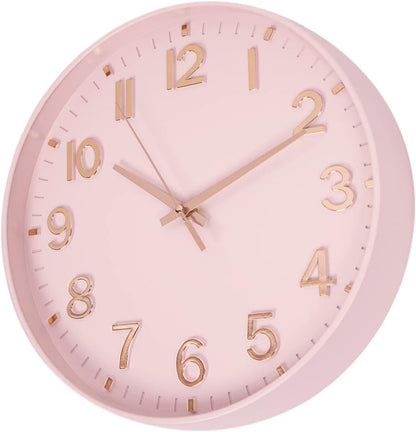 HZDHCLH Wall Clocks Battery Operated,12 inch Silent Non Ticking Modern Wall Clock for Living Room Bedroom Kitchen Office Classroom Decor (Olive Green and Gold)