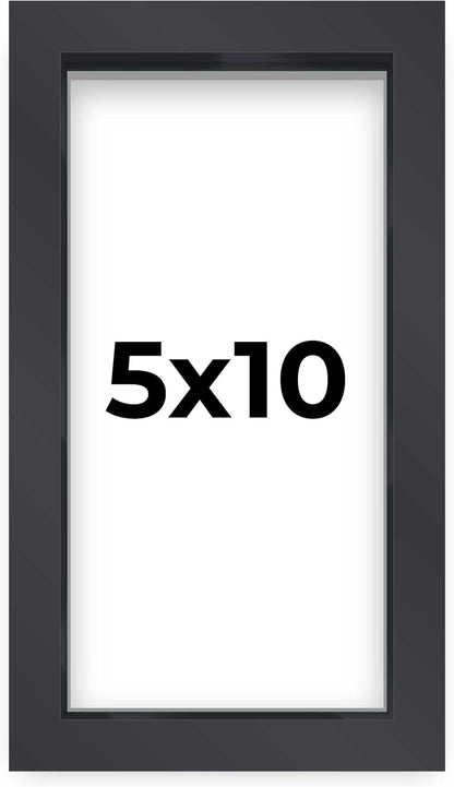 14x14 Shadow Box Black | 3/4" Depth of Usable Space | Solid Wood Pine | Includes UV Resistant Acrylic Plexiglass, Acid-Free Backing & Hanging Hardware | Made to Order in USA - Colors B