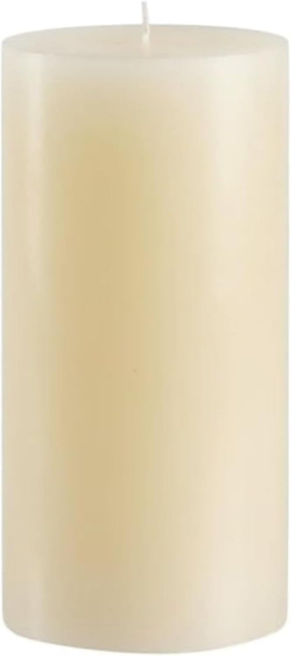 Mister Candle Dripless Vanilla Scented Ivory Pillar Candle, Hand Made Vanilla Pillar Candles with Essential Oils for Home Decor, Premium Wax, 100 Hr Burn Time