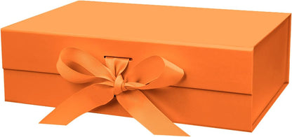 DaiUni 10.5"X7.5"X3.1" Pink Magnetic Gift Box with Lid and Ribbon for Presents
