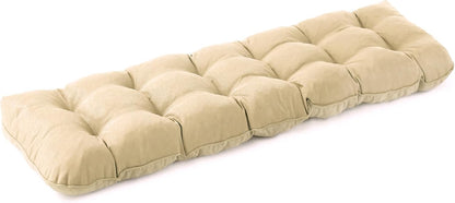 IPYNBAP Outdoor Bench Cushion, 48x18x5 Inch, Waterproof Bench Cushion for Outdoor/Indoor Furniture, Tufted Patio Bench Seat Cushion, Fade Resistant Outdoor Cushions for Porch Swing Couch, Navy Blue