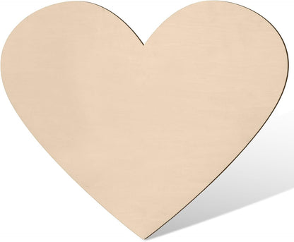 17 inch Large Wooden Sign & for Wall Decor, Big Wood Symbol &, Giant Paintable Blank Wooden Shapes for Crafts, Unfinished Wood Cutouts for Birthday Party, Rustic Wedding, Christmas Decor, Baby Shower
