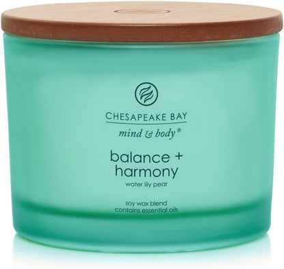 Chesapeake Bay Candle PT40886 Scented Candle Awaken + Invigorate (Lemongrass Eucalyptus) Medium Green Home Décor