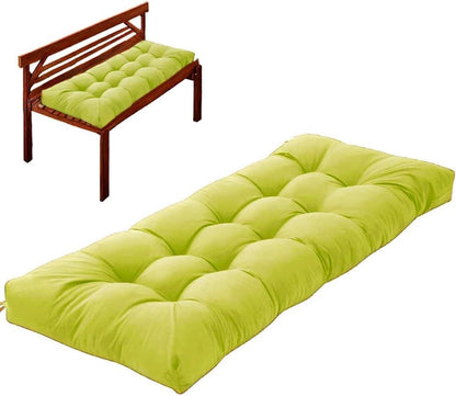 Bench Cushion, Patio Furniture Cushions with Ties, Soft Bench Cushions for Indoor/Outdoor Furniture Kitchen&Dining (Black, 39 * 19.7in)