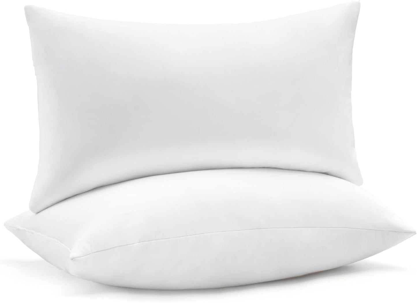 puredown® Euro Pillow Inserts 24 x 24 (Pack of 2, White), Feather Down Pillow Stuffer, White Throw Pillows for Bed, Couch, and Cushion