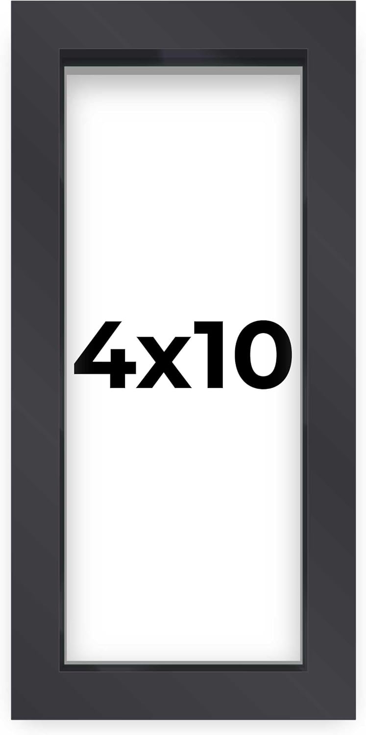 14x14 Shadow Box Black | 3/4" Depth of Usable Space | Solid Wood Pine | Includes UV Resistant Acrylic Plexiglass, Acid-Free Backing & Hanging Hardware | Made to Order in USA - Colors C