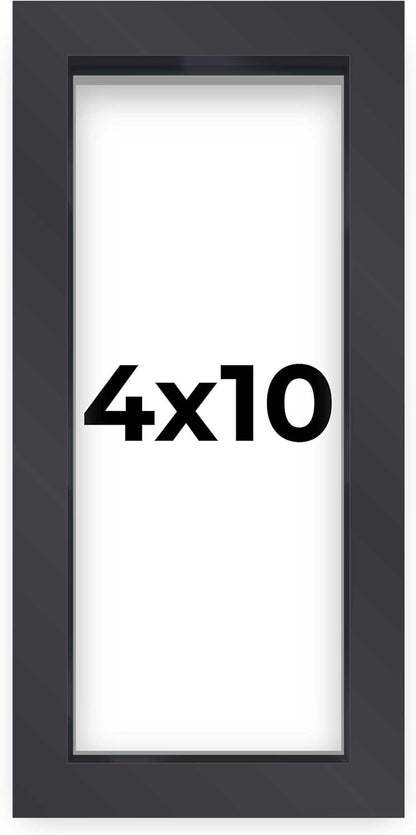 14x14 Shadow Box Black | 3/4" Depth of Usable Space | Solid Wood Pine | Includes UV Resistant Acrylic Plexiglass, Acid-Free Backing & Hanging Hardware | Made to Order in USA - Colors C