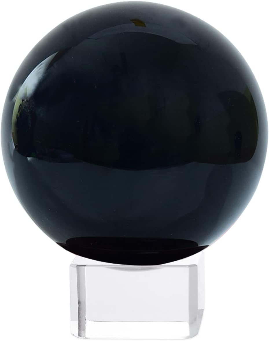LONGWIN 50mm(2 inch) K9 Photography Solid Crystal Glass Ball Sphere with Free Stand Suncatcher (Clear)