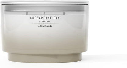 Chesapeake Bay, 11oz Marine Drift Scented Candle, Mood Evoking Fragrance, Textured Sea Glass-Inspired Jar, Premium Soy Blend Wax with Essential Oils, Coastal Fragrance for Home Décor or Gifting