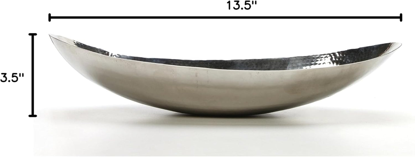 Hosley 5.75 Inch Diameter Silver Finish Metal Bowl, Ideal for Potpourri, LED Candles, Weddings, Special Events, Center Pieces, Craft. Use Decor to Coordinate O3