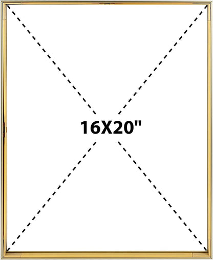 Frametory, Floating Picture Frame 12x16 - Black Aluminum Metal Photo Frame - Real Glass of Front - for Wall Mount Display