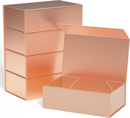 Pink Gift Box 10" x 6" x 3" with Magnetic Closure Lid Gift Boxe for Presents,Bridesmaid Gifts Boxes,Cute Box,Birthday Gift box,Luxury for Gift Packaging, Magnetic Gift Boxe for Wrapping Gifts (Pink)