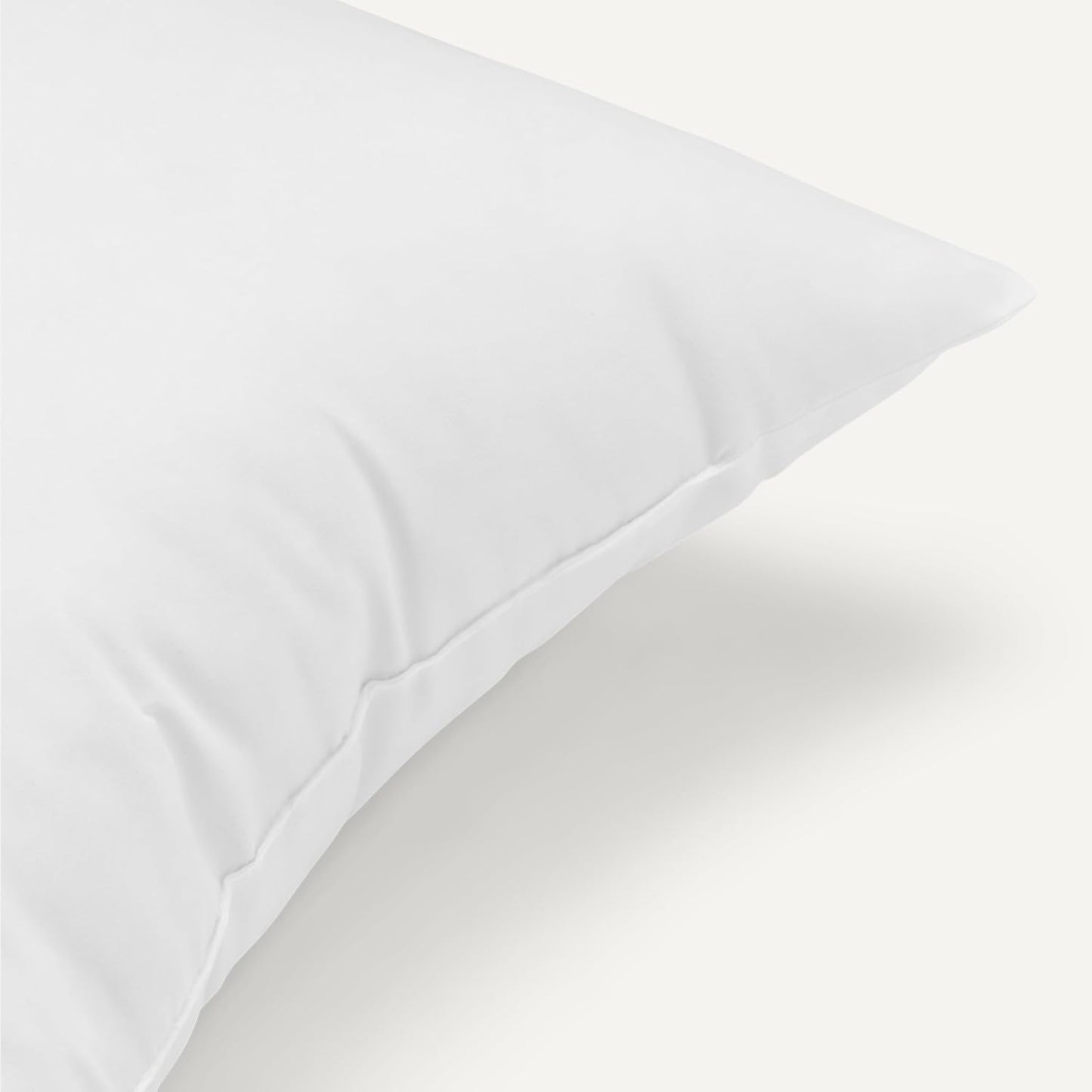 Amazon Basics Square Hypoallergenic Pillow Insert, Down Alternative Fiberfill, Sofa Bed Couch Decorative Stuffer, 18", 2-Pack