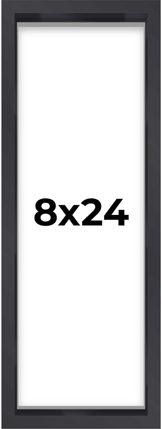 14x14 Shadow Box Black | 3/4" Depth of Usable Space | Solid Wood Pine | Includes UV Resistant Acrylic Plexiglass, Acid-Free Backing & Hanging Hardware | Made to Order in USA - Colors A