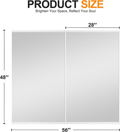 Delma Wall Full Length Mirror,Standing Mirror Full Body,Large Floor for Wall Door Bedroom Bathroom Living Room with Aluminium Frame(with Stand,56x15-Black)