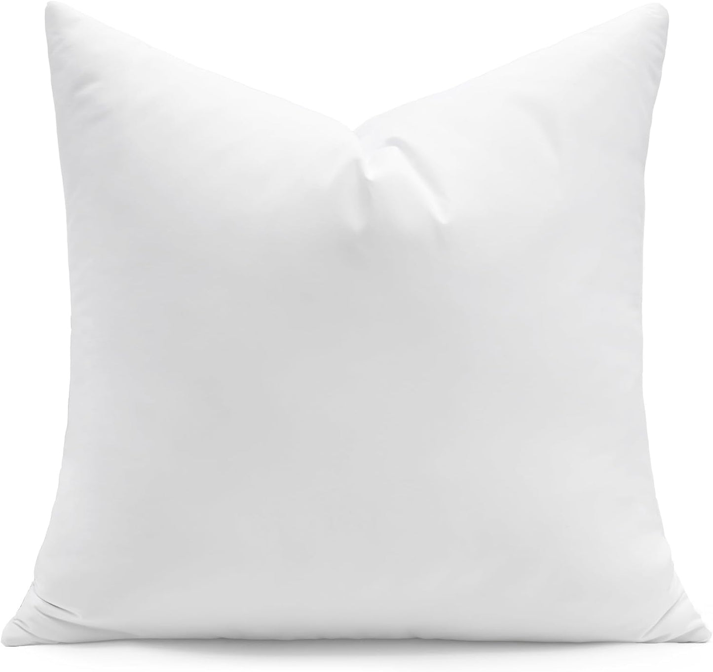 puredown® Euro Pillow Inserts 24 x 24 (Pack of 2, White), Feather Down Pillow Stuffer, White Throw Pillows for Bed, Couch, and Cushion