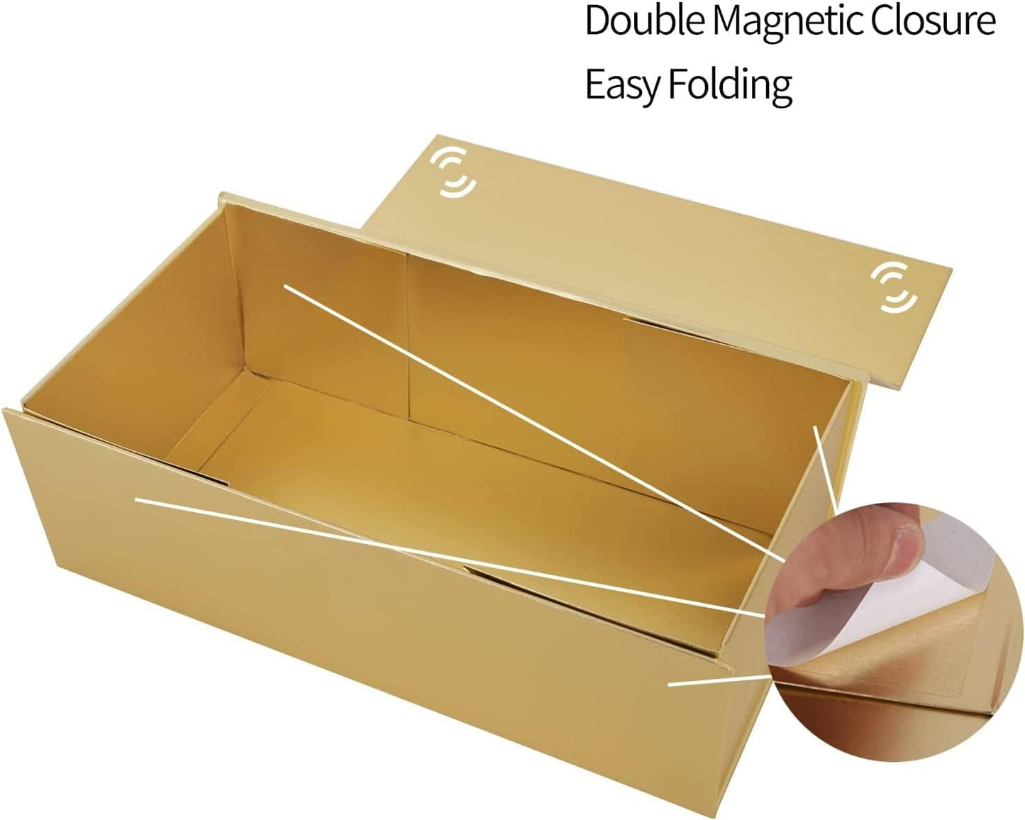 Pink Gift Box 10" x 6" x 3" with Magnetic Closure Lid Gift Boxe for Presents,Bridesmaid Gifts Boxes,Cute Box,Birthday Gift box,Luxury for Gift Packaging, Magnetic Gift Boxe for Wrapping Gifts (Pink)