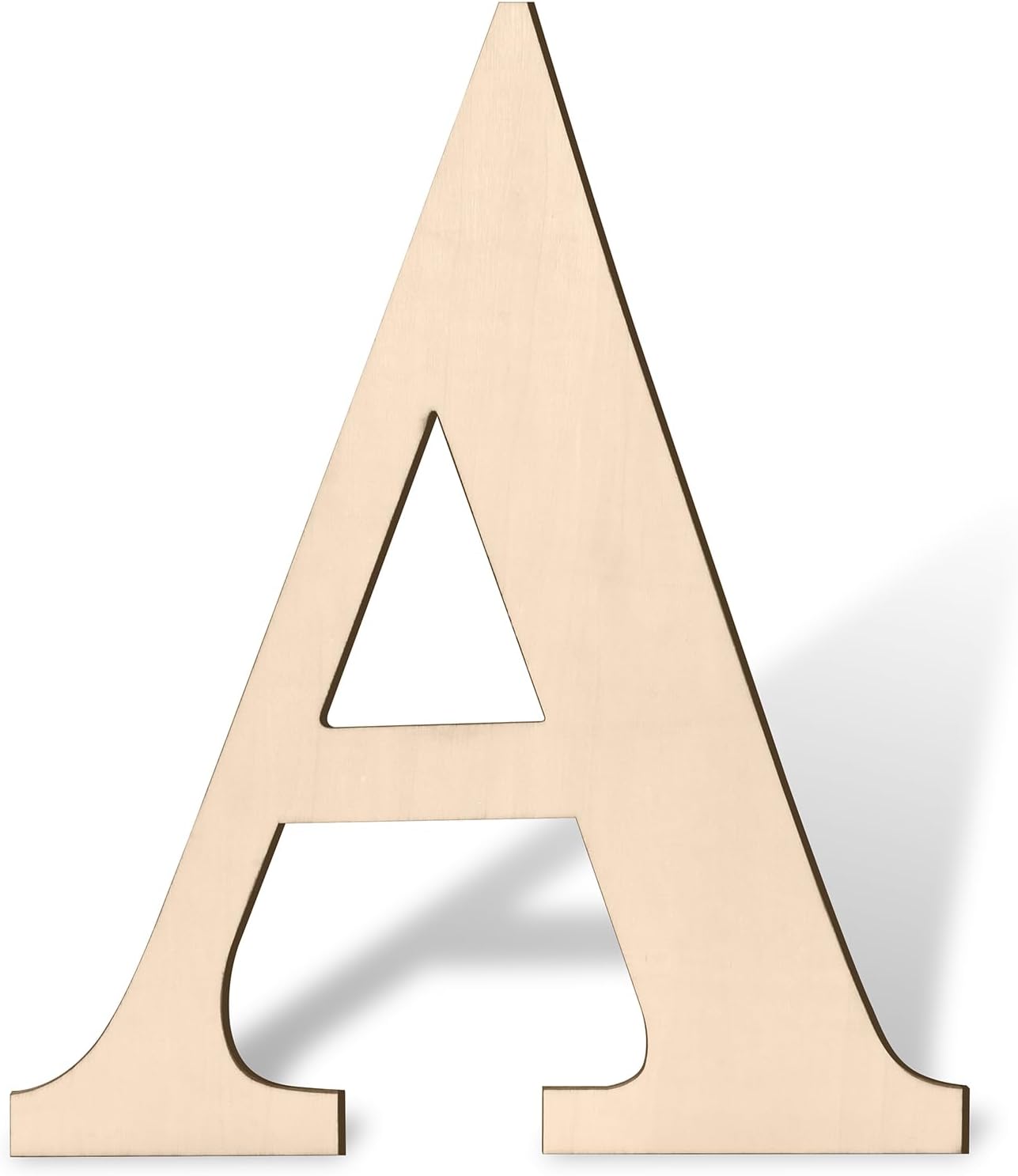 17 inch Large Wooden Sign & for Wall Decor, Big Wood Symbol &, Giant Paintable Blank Wooden Shapes for Crafts, Unfinished Wood Cutouts for Birthday Party, Rustic Wedding, Christmas Decor, Baby Shower