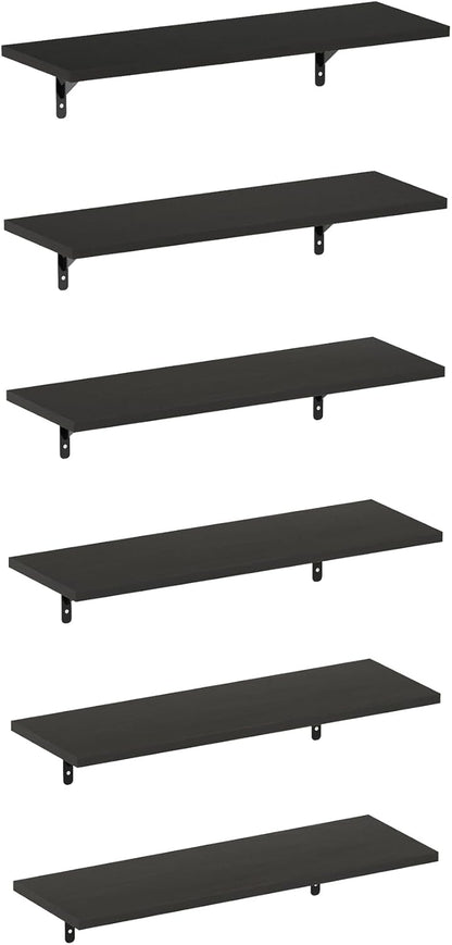 Furinno Rossi 5-Tier Wall Mount Floating Radial Corner Shelf, White