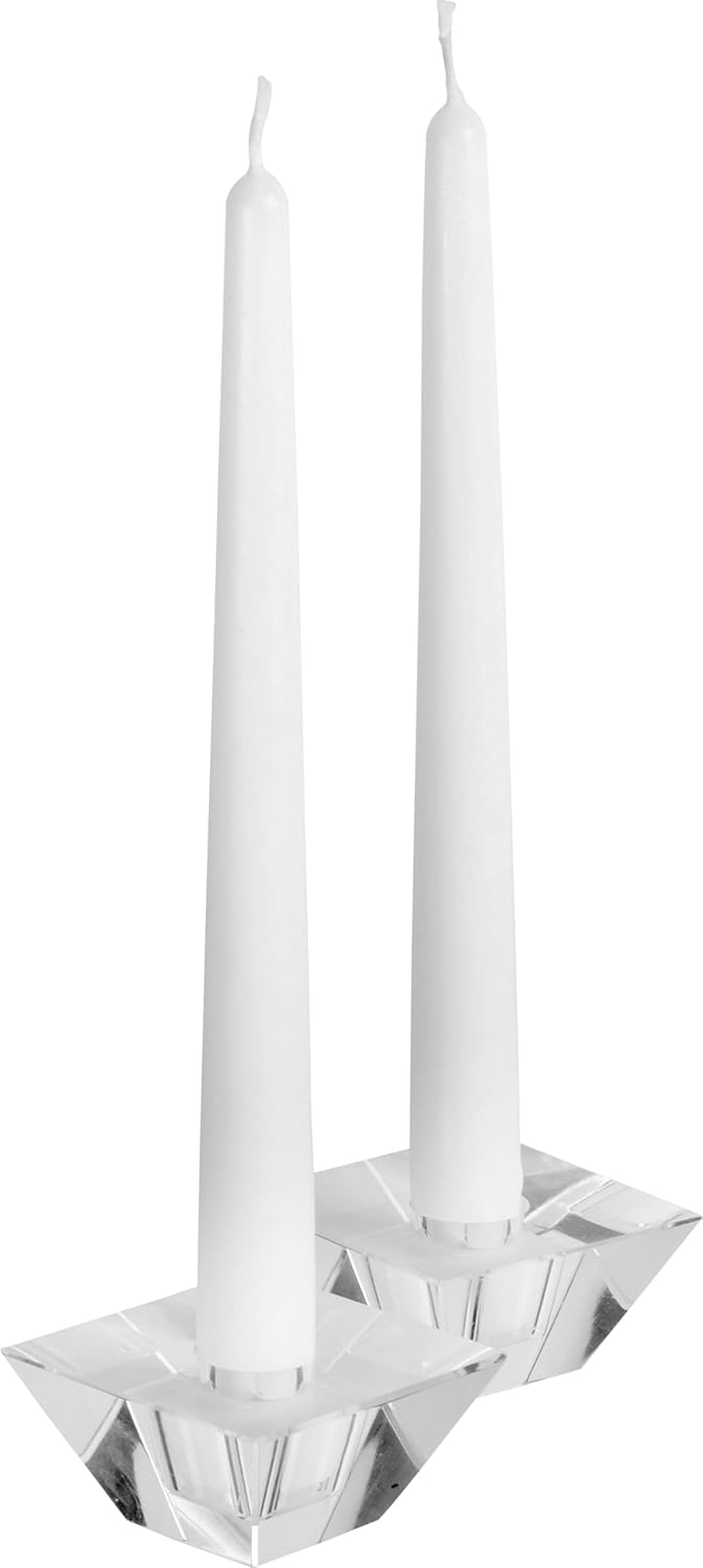 Hyoola Tall Taper Candles - 10 Inch Metallic Gold Unscented Dripless Taper Candles - 8 Hour Burn Time - 4 Pack