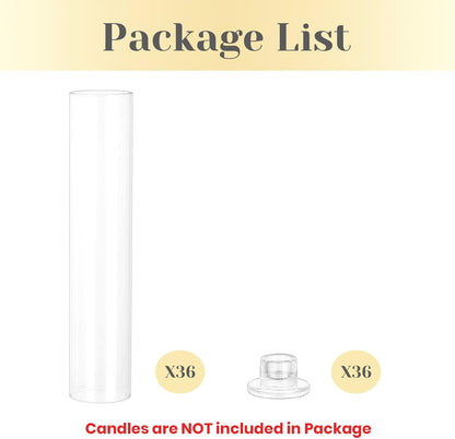 Hewory Hurricane Glass Candlestick Holders: 24PCS Clear Taper Candle Holders for Candlesticks with Windproof Design Ideal for Event Organizers for Table Centerpieces Weddings Christmas Home Decor