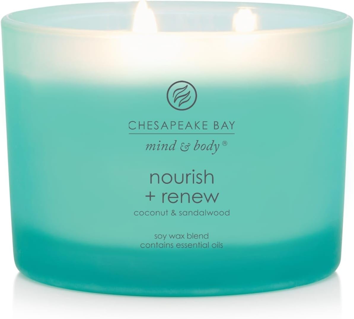 Chesapeake Bay Candle PT40886 Scented Candle Awaken + Invigorate (Lemongrass Eucalyptus) Medium Green Home Décor
