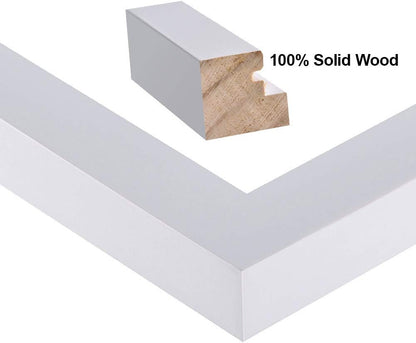 RPJC 5x7 Picture Frames Made of Solid Wood High Definition Glass for Table Top Display and Wall Mounting Photo Frame Black