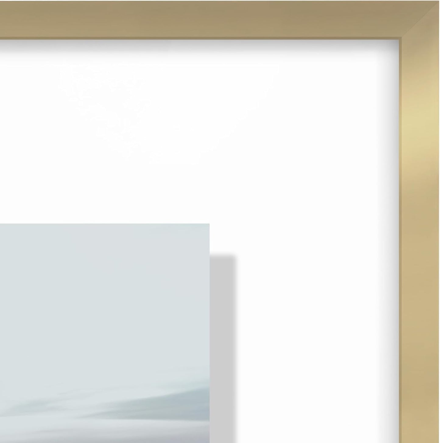 Americanflat Aluminum 11x14 Floating Picture Frame with Shatter-Resistant Glass - Use as 8x10 Picture Frame or Display 11x14 Photo - Signature Float Collection - Photo Frames for Wall Display - Black