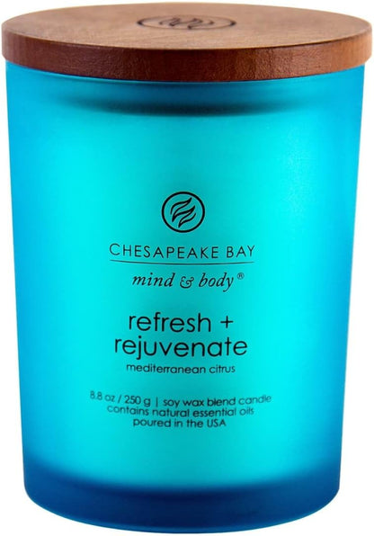 Chesapeake Bay Candle PT40886 Scented Candle Awaken + Invigorate (Lemongrass Eucalyptus) Medium Green Home Décor