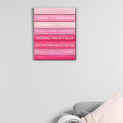 Inspirational Farmhouse Canvas Print Wall Art Decor One Small Positive Thought in the Morning Can Change Your Whole Day Sign Painting Plaque Rustic Home Decoration (8 X 8 Inches, Framed)