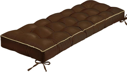 Outdoor Bench Cushion, Tufted Patio Seat Pad for Garden Bench, Porch Swing, Indoor/Outoor Furniture (Blue, 48X18X4 inch)