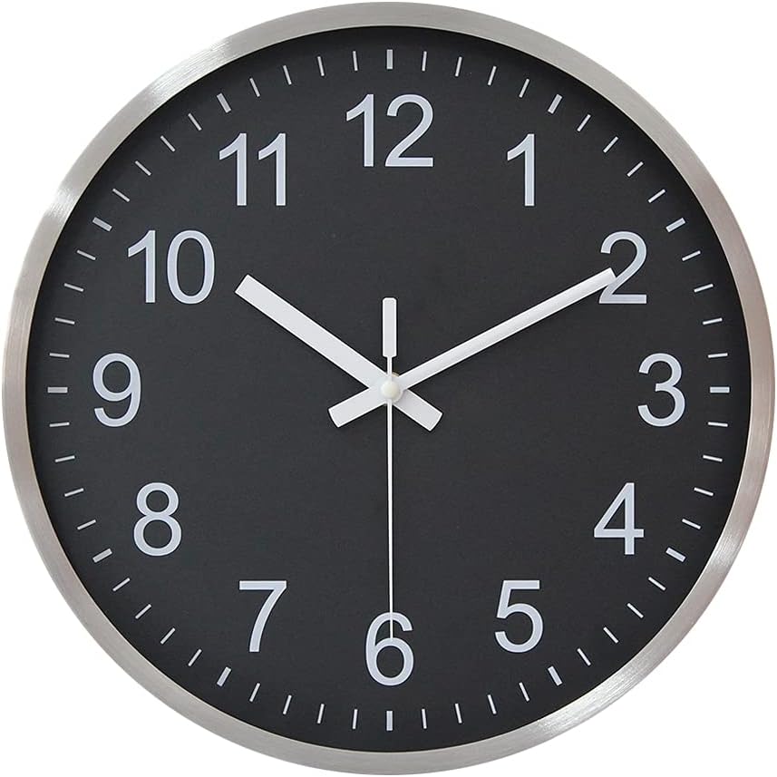 HZDHCLH Wall Clocks Battery Operated,12 inch Silent Non Ticking Modern Wall Clock for Living Room Bedroom Kitchen Office Classroom Decor (Olive Green and Gold)