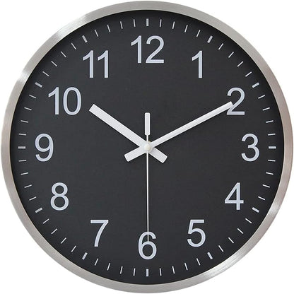 HZDHCLH Wall Clocks Battery Operated,12 inch Silent Non Ticking Modern Wall Clock for Living Room Bedroom Kitchen Office Classroom Decor (Olive Green and Gold)