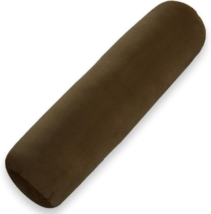 1 MIDDLE ONE Body Pillow for Adults, Bolster Pillow with Removable Velvet Cover, Long Round Cervical Roll Pillow, 47 x 7.87 Inches, Grey