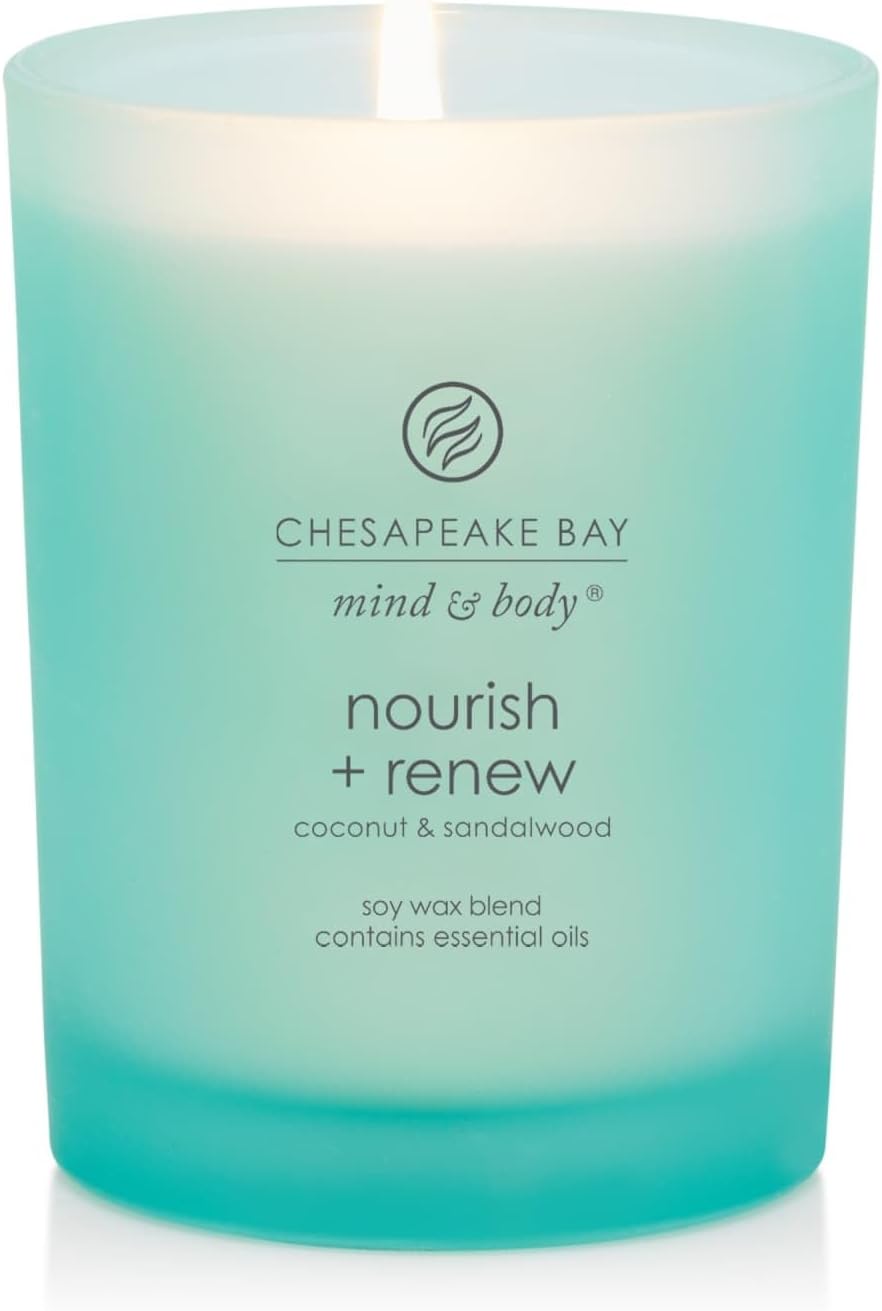 Chesapeake Bay Candle PT40886 Scented Candle Awaken + Invigorate (Lemongrass Eucalyptus) Medium Green Home Décor