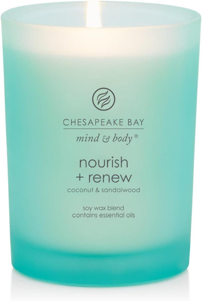 Chesapeake Bay Candle PT40886 Scented Candle Awaken + Invigorate (Lemongrass Eucalyptus) Medium Green Home Décor