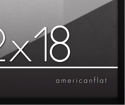 Americanflat 24x36 Poster Frame with Polished Plexiglass - Streamline Collection - Thin Border Picture Frame for Wall Display - Hanging Hardware Included - Black - Colors B