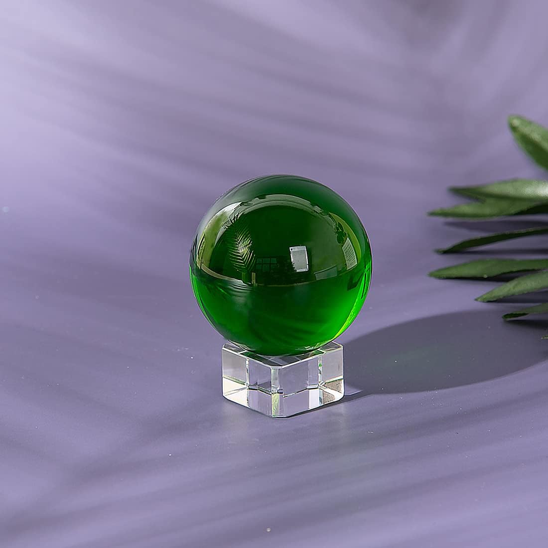 LONGWIN 50mm(2 inch) K9 Photography Solid Crystal Glass Ball Sphere with Free Stand Suncatcher (Clear)