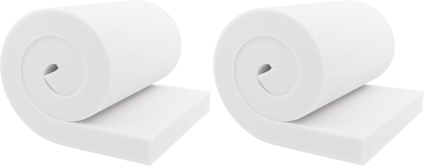 GoTo Foam 1" Height x 24" Width x 72" Length 44ILD (Firm) Upholstery Cushion Made in USA