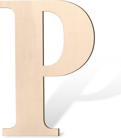 17 inch Large Wooden Sign & for Wall Decor, Big Wood Symbol &, Giant Paintable Blank Wooden Shapes for Crafts, Unfinished Wood Cutouts for Birthday Party, Rustic Wedding, Christmas Decor, Baby Shower