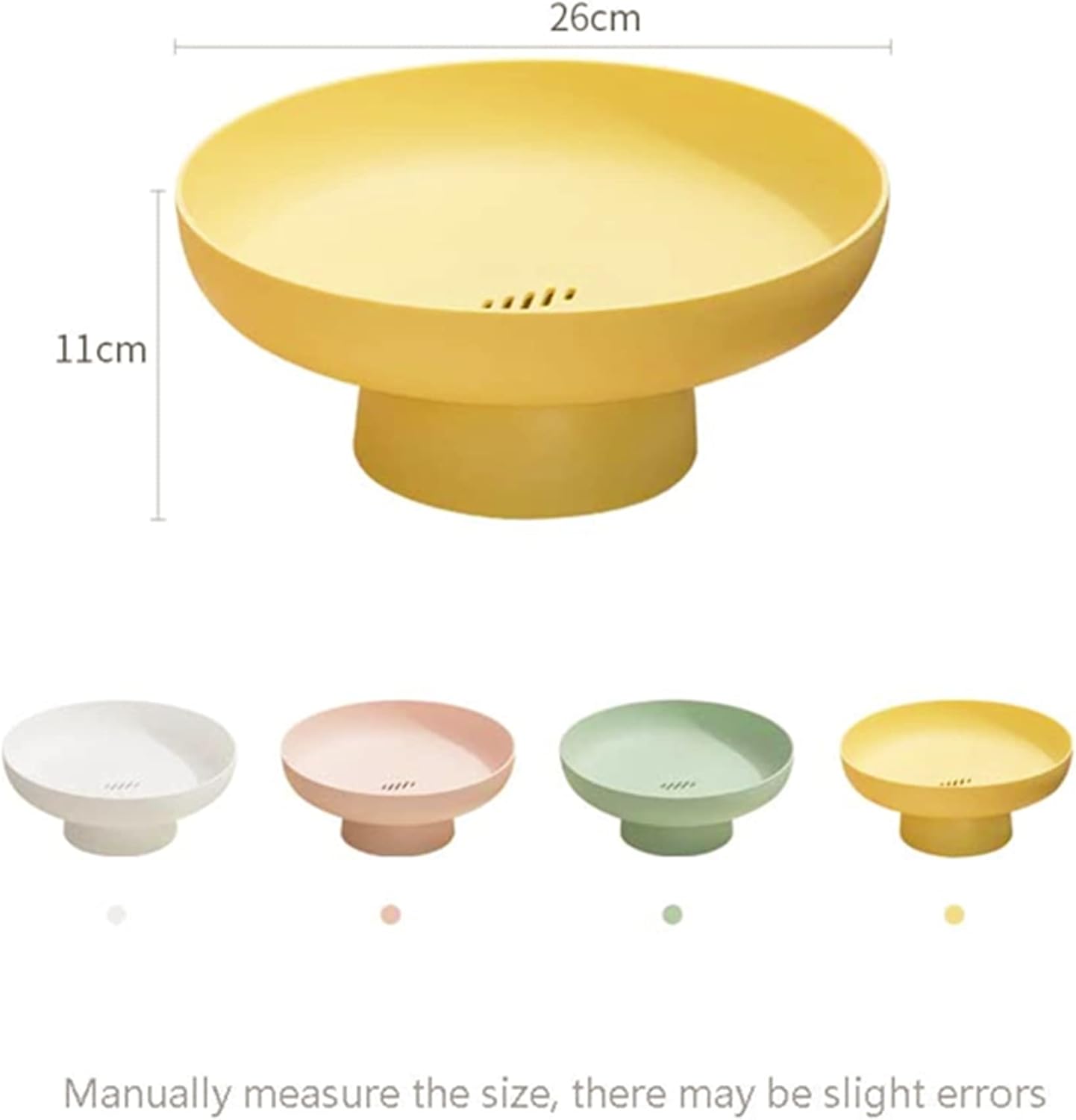 onefitow Fruit bowl Fruit Basket for Kitchen Countertop Storage Baskets Stand Organization, Decor Centerpiece for Kitchen Counter or Dining Room Tables (Pink)