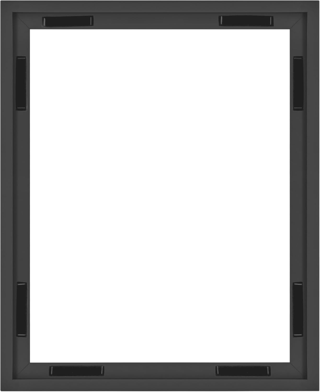 MCS Canvas Float Frames 8x10 Frame, Black Frame for Finished Canvases, Vertical & Horizontal Wall Hanging Frame with Adhesive for Canvas Paintings (1-Pack)