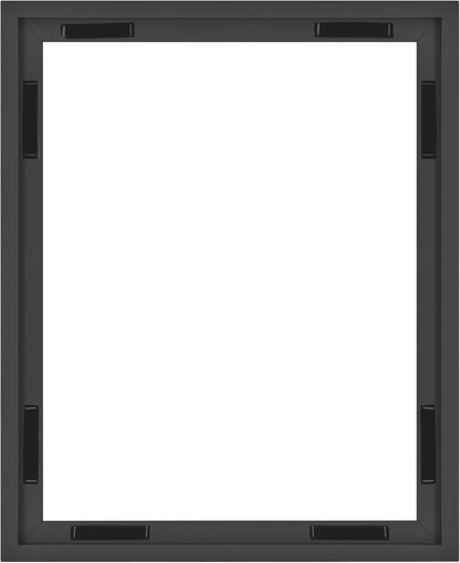 MCS Canvas Float Frames 8x10 Frame, Black Frame for Finished Canvases, Vertical & Horizontal Wall Hanging Frame with Adhesive for Canvas Paintings (1-Pack)