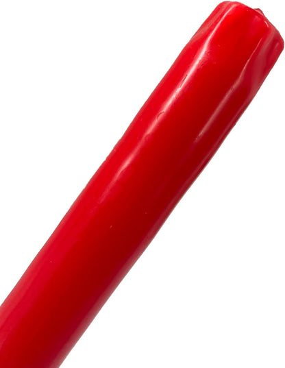 D'light Online White Taper Candles, 10 Inch Premium Quality Candles Hand-Dipped Tapered Candles, Dripless, Smokeless and Unwrapped Bulk Pack for Events - Set of 12 (10 Inch, White)