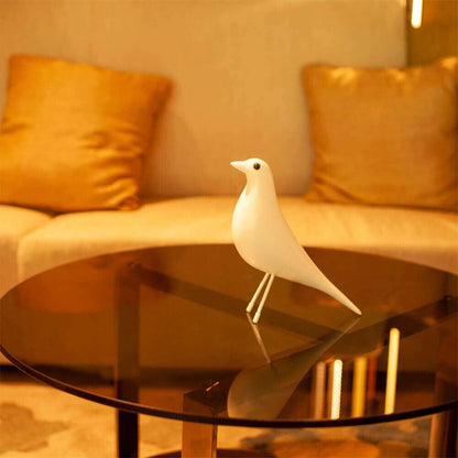 Mid Century Sculpture House Bird - Office Decor Desk Dove Ornament Arts Gift Replica (Yellow)