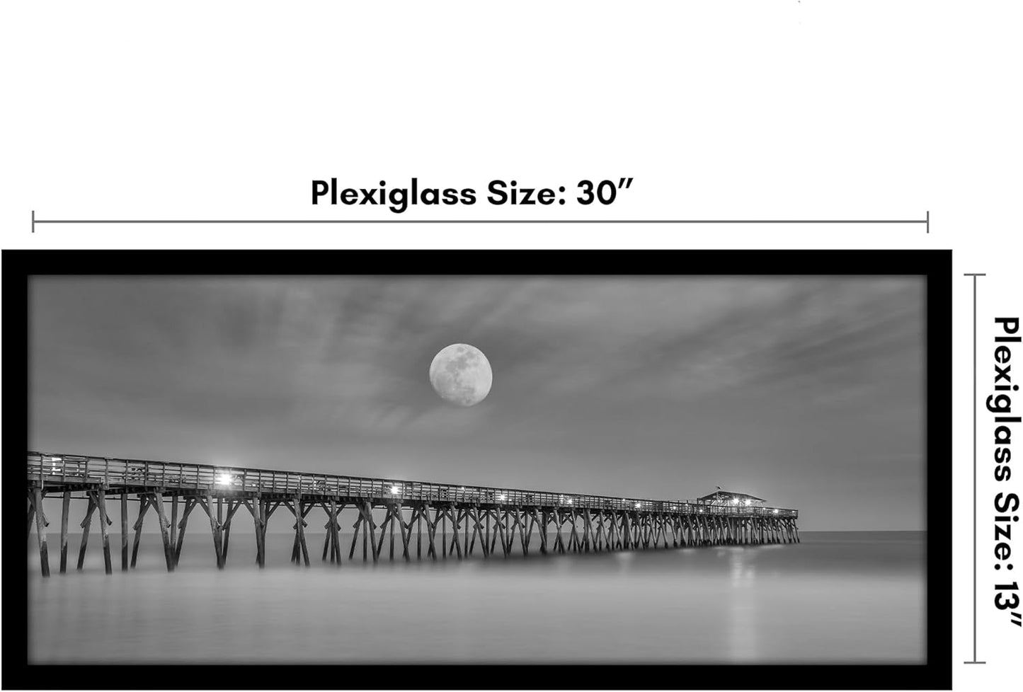 Americanflat 16x20 Picture Frame with Polished Plexiglass - Black Picture Frame - Wide Photo Frames Made of Engineered Wood for Vertical or Horizontal Wall Display - Epic Collection - Black - Colors C