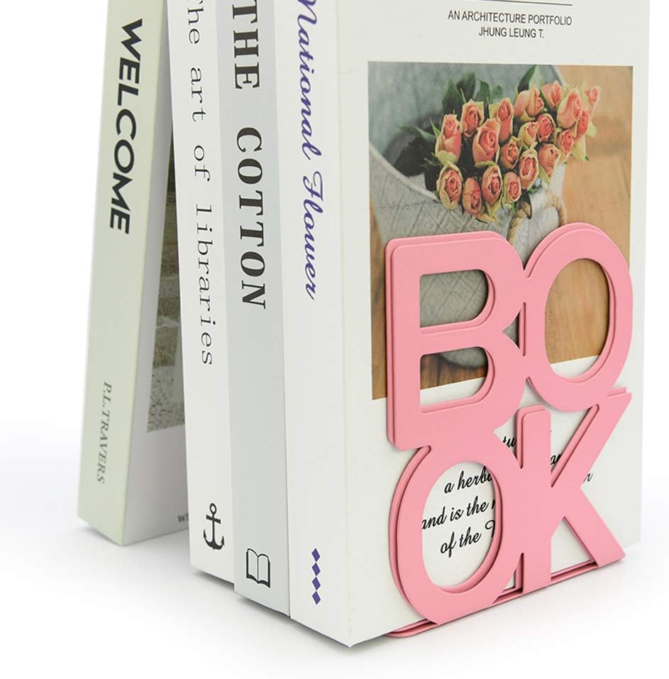Book Ends,BookEnds Supports for Bookrack Desk,Bookend are Used for Books, Unique Appearance Design,Heavy Duty